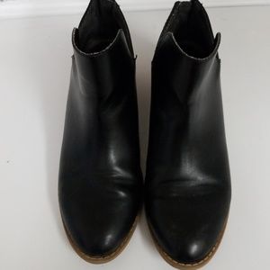 Black ankle booties. Size 7.